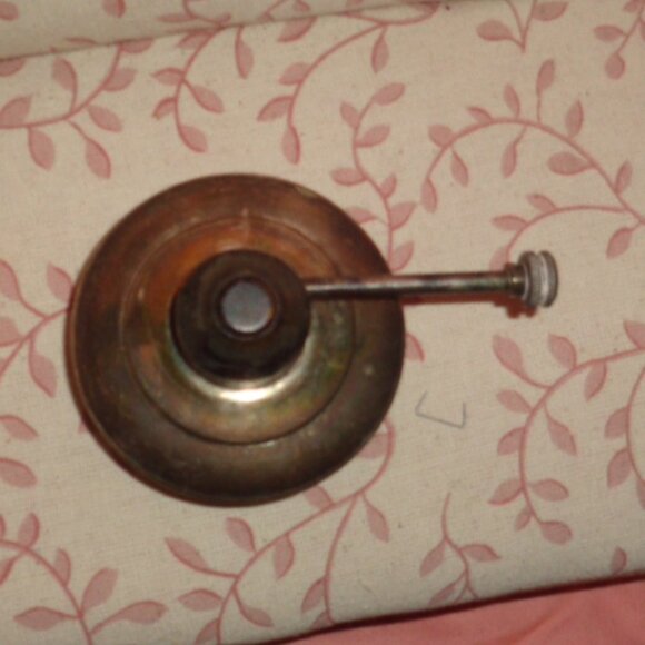 RARE-ANTIQUE SHERIDAN SILVER PLATE OIL LANTERN POT-APPROX. 3" x 2"-WORKS FINE. - Picture 2 of 4